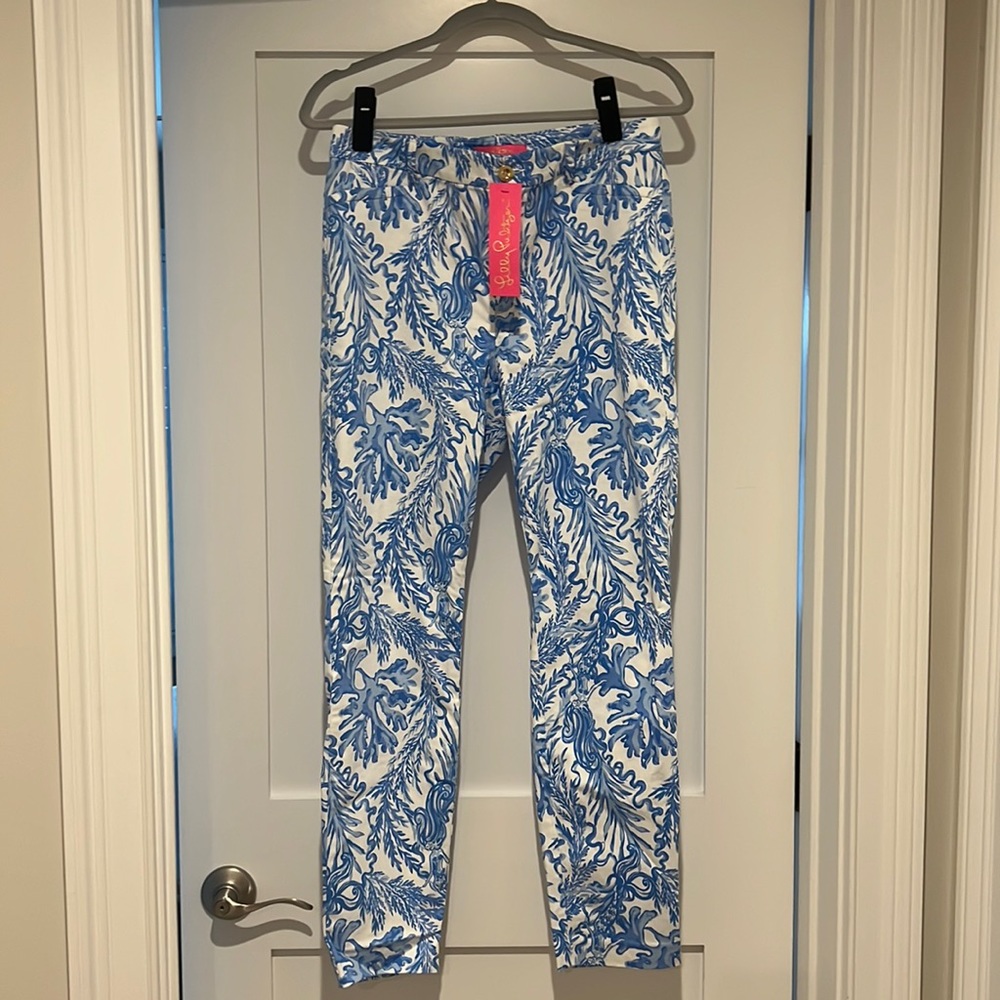 Lilly Pulitzer Kelly High Rise Skinny pants size 8
